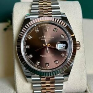 Rolex Datejust 41mm Steel and Rose Gold with Chocolate Diamonds