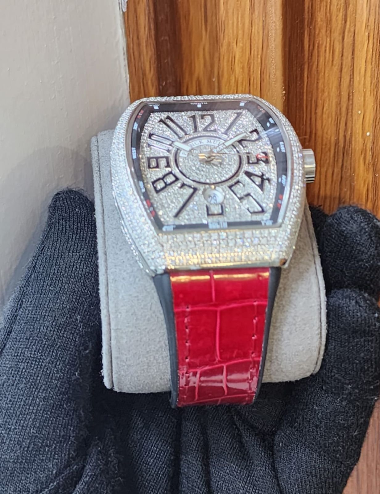 Franck Muller Vanguard V45 with 8.25 CT Certified Diamonds