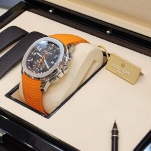 Patek Philippe Aquanaut 5968A-001 - Chronograph with Orange & Black Straps