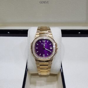 PATEK PHILIPPE NAUTILUS LADIES PURPLE WAVE DIAL